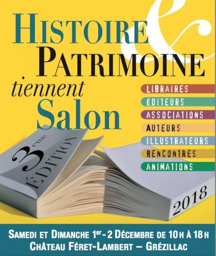 Salon Histoire Patrimoine 1er-2 décembre 2018 - Grezillac2018.jpg